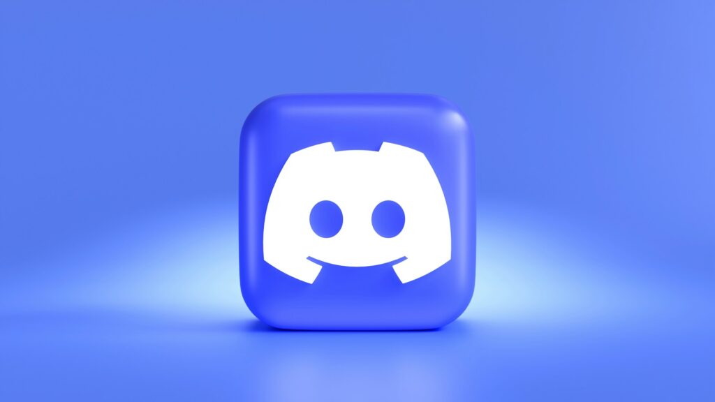 Discord logo blauwe achtergrond